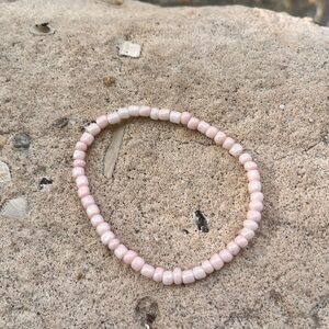 Pink Seed Bead Bracelet
